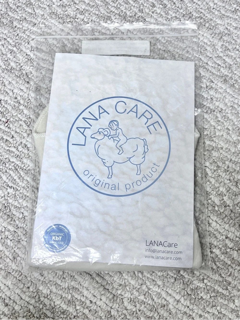 Lana care organic merino wool neck warmer white